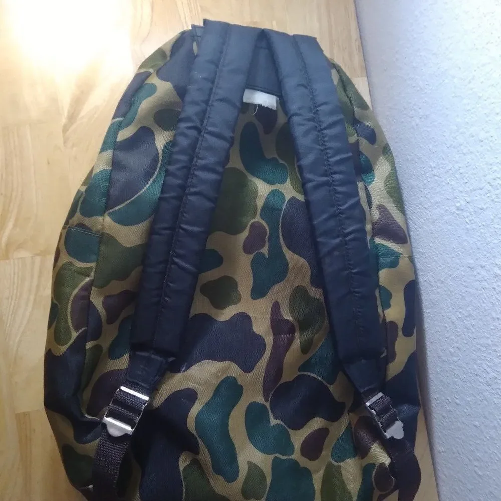 Vintage Stansport Camouflage Camo Bravo Day Pack Backpack